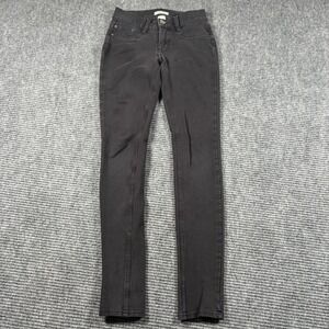 Mudd Womens Skinny Jeans Faded Black Denim Mid Rise Slim Fit Size 1 3094